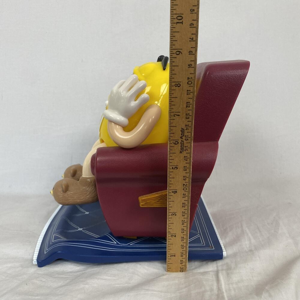Vintage 1999 M&M's Yellow Candy Dispenser Recliner Chair Remote Couch Potato - Picture 9 of 14